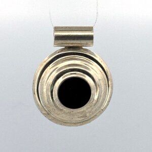 Vintage Taxco Mexico Sterling Silver 925 Round Ridged Pendant 44mm 17.1g Estate